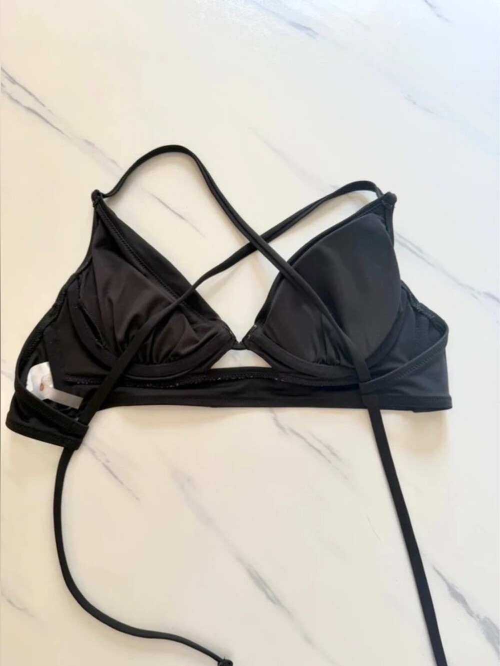 Shade & Shore Teal Strapless Bikini Set with Front Tie